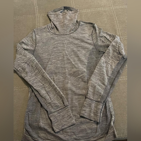Lululemon wooly wunder baselayer‎ turtleneck top size 6 grey - Picture 3 of 6